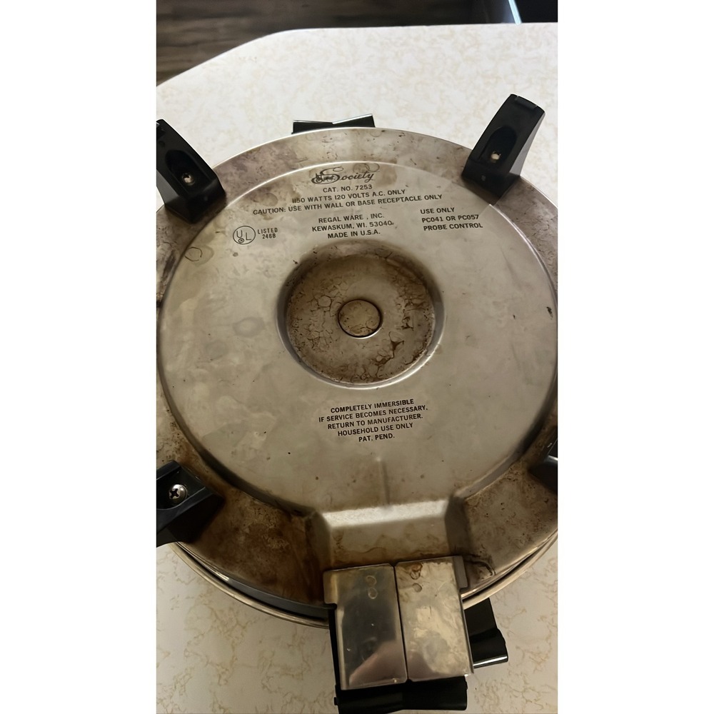 Regal Ware Society 12" Electric Skillet Stainless Steel 1150W 7253